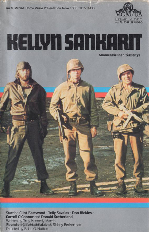 Kelly&#039;s Heroes - Finnish VHS movie cover