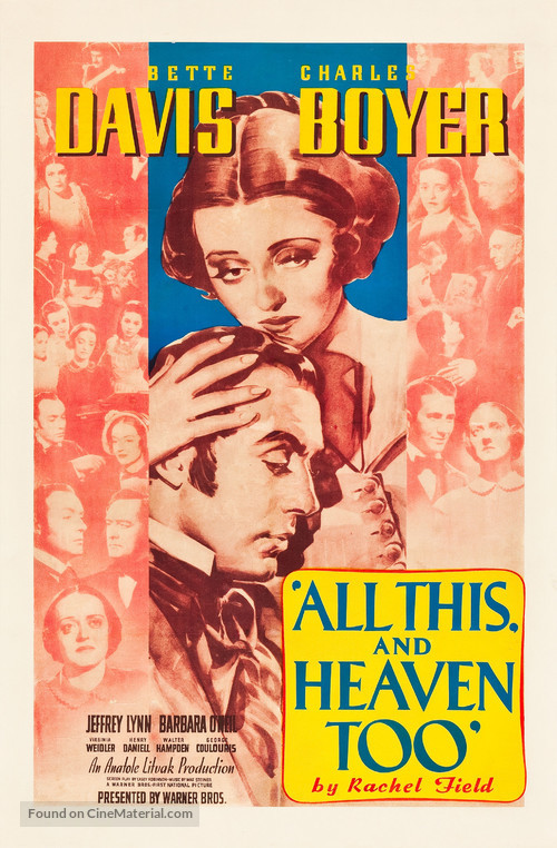 All This, and Heaven Too - Movie Poster