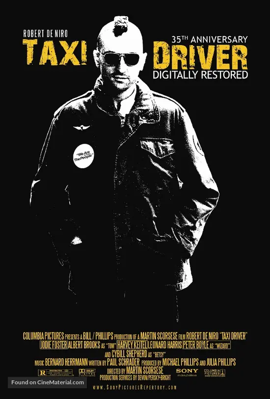 Taxi Driver (1976) rerelease movie poster Taxi Driver (1976) rerelease movie poster