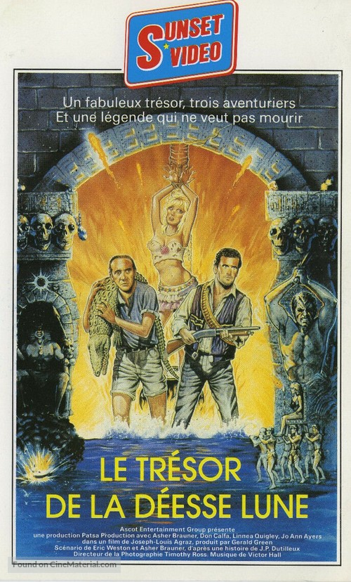 Treasure of the Moon Goddess - French VHS movie cover