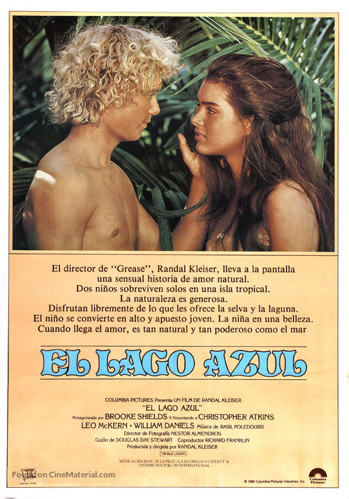 The Blue Lagoon - Spanish Movie Poster