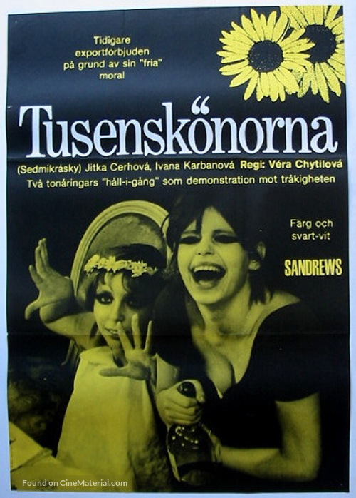 Sedmikrasky - Swedish Movie Poster