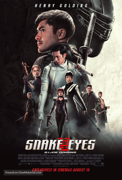 Snake Eyes: G.I. Joe Origins - British Movie Poster