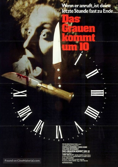 When a Stranger Calls - German Movie Poster