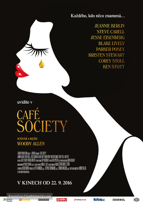 Caf&eacute; Society - Czech Movie Poster