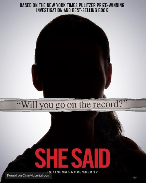 She Said - New Zealand Movie Poster