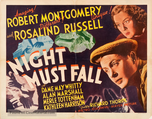 Night Must Fall - Theatrical movie poster