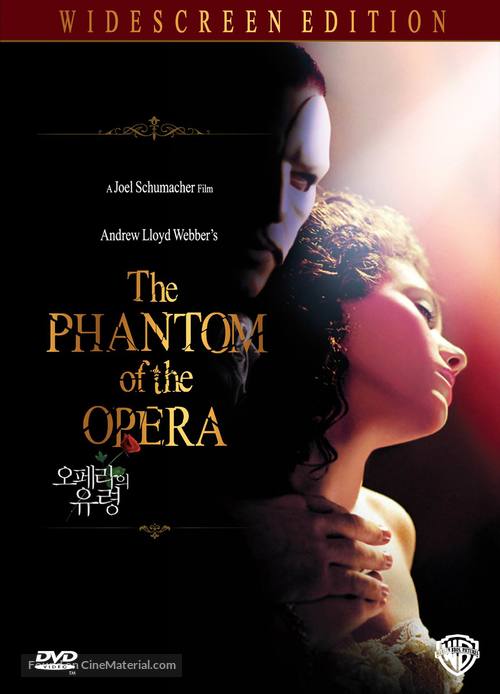 The Phantom Of The Opera - South Korean DVD movie cover