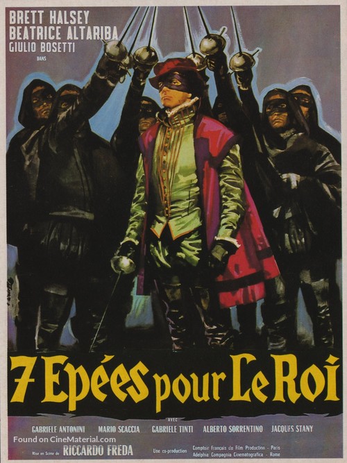 Sette spade del vendicatore, Le - French Movie Poster