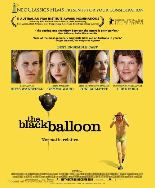 The Black Balloon - Movie Poster