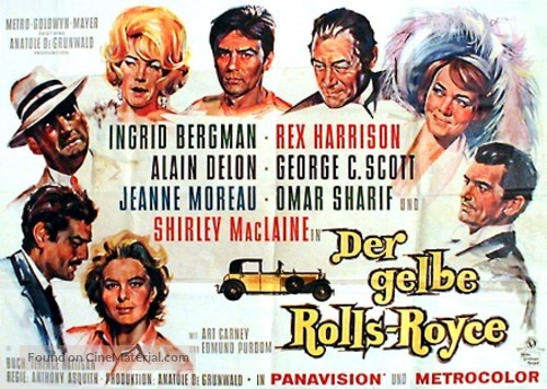 The Yellow Rolls-Royce - German Movie Poster