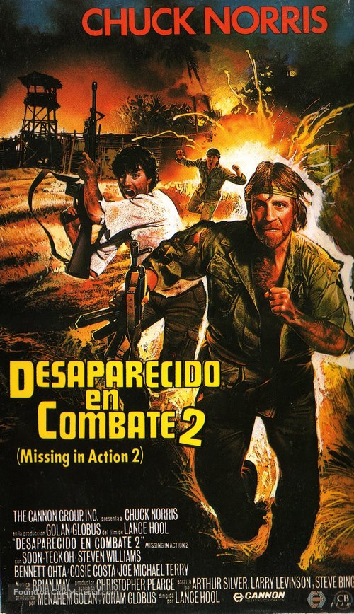 Missing in Action 2: The Beginning - Spanish VHS movie cover