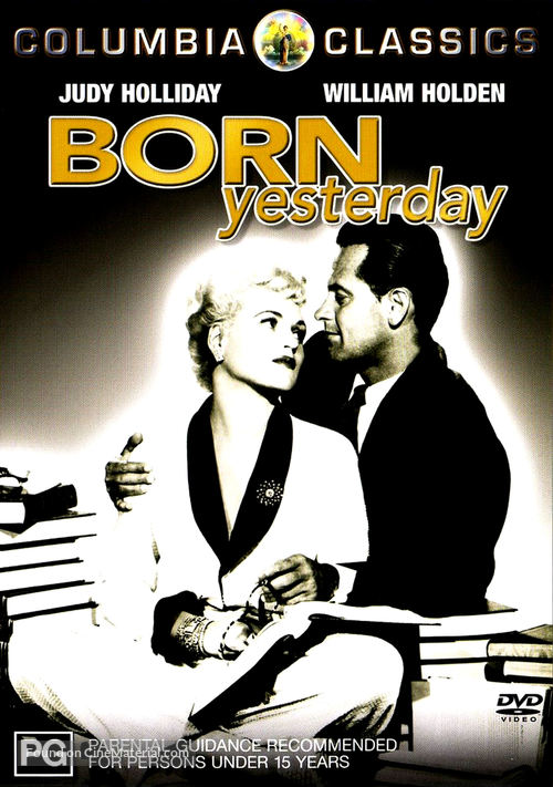 Born Yesterday - Australian DVD movie cover
