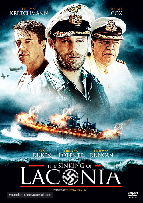 &quot;The Sinking of the Laconia&quot; - Finnish DVD movie cover