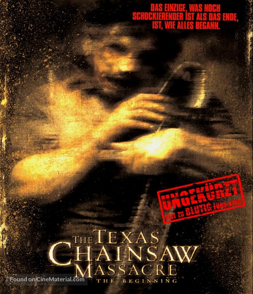 The Texas Chainsaw Massacre: The Beginning - German Blu-Ray movie cover