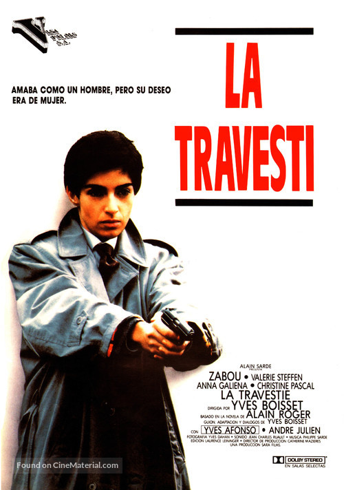 La travestie - Spanish Movie Poster