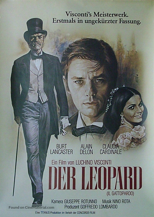 Il gattopardo - German Movie Poster