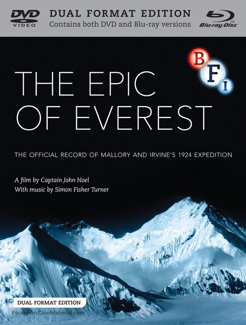 Epic of Everest - British Blu-Ray movie cover