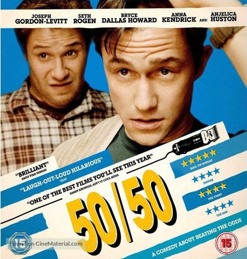 50/50 - British Blu-Ray movie cover