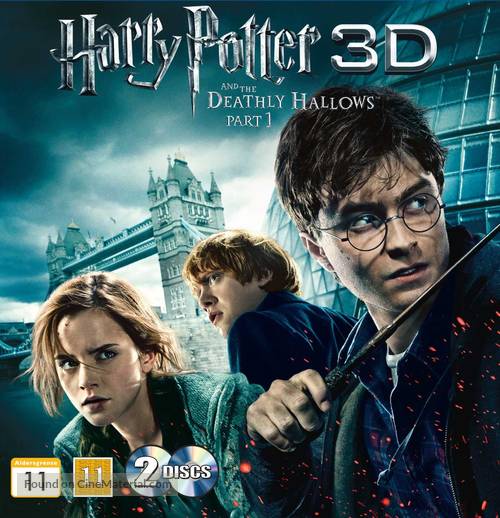 Harry Potter and the Deathly Hallows: Part I - Danish Blu-Ray movie cover