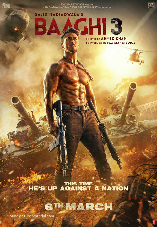 Baaghi 3 - Indian Movie Poster