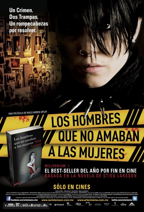 M&auml;n som hatar kvinnor - Mexican Movie Poster