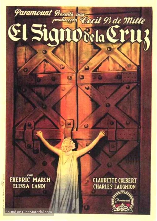 The Sign of the Cross - Spanish Movie Poster