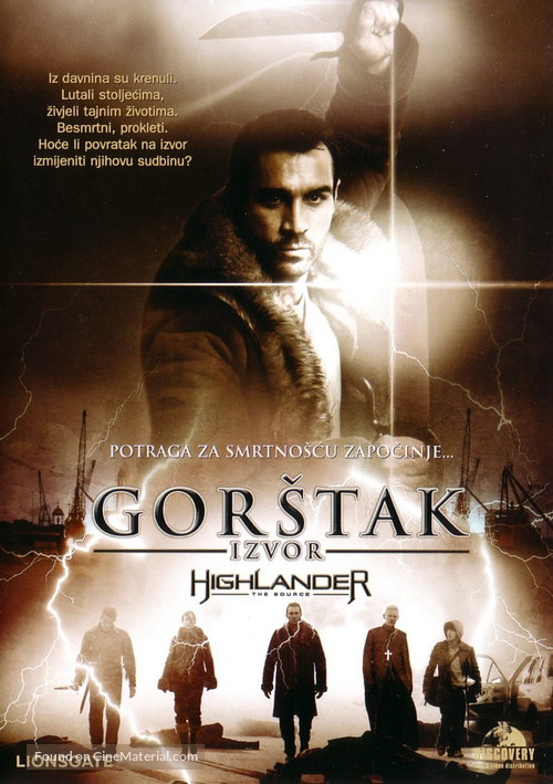 Highlander: The Source - Turkish DVD movie cover