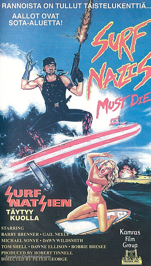 Surf Nazis Must Die - Finnish VHS movie cover