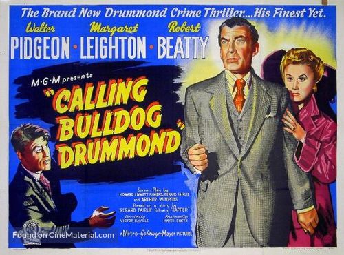 Calling Bulldog Drummond - British Movie Poster