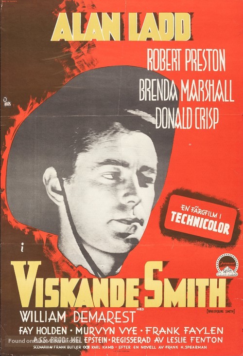 Whispering Smith - Swedish Movie Poster