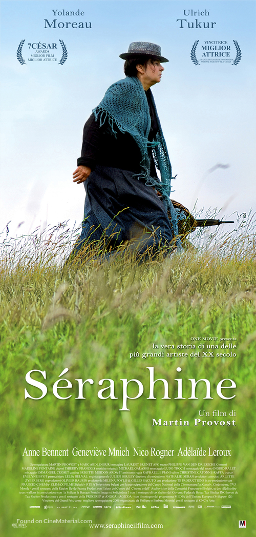 S&eacute;raphine - Italian Movie Poster