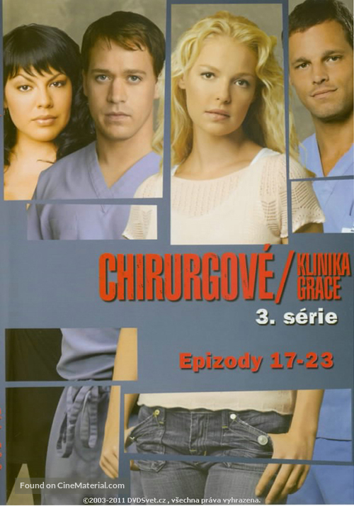 &quot;Grey&#039;s Anatomy&quot; - Czech DVD movie cover