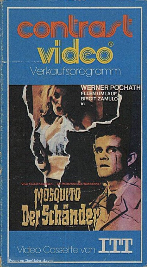 Mosquito der Sch&auml;nder - German VHS movie cover