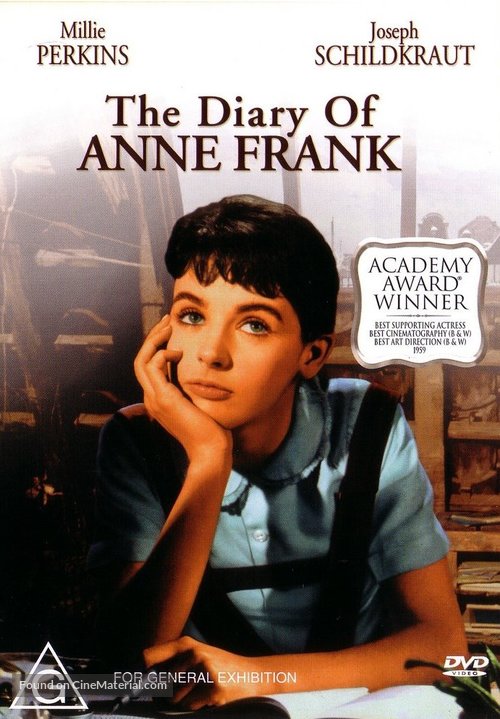 The Diary of Anne Frank - Australian DVD movie cover