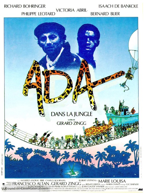 Ada dans la jungle - French Movie Poster