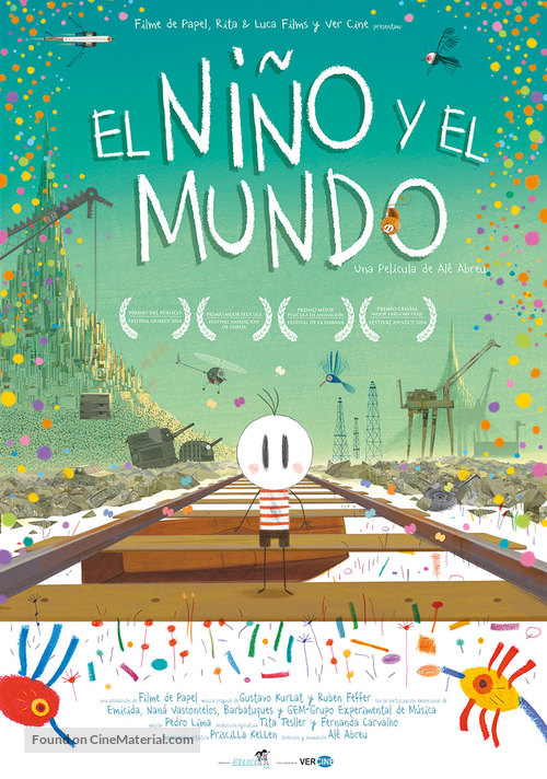 O Menino e o Mundo - Spanish Movie Poster