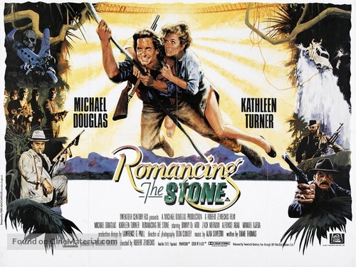 Romancing the Stone - British Movie Poster
