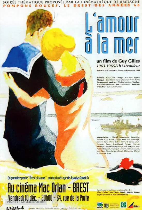 L&#039;amour &agrave; la mer - French Movie Poster