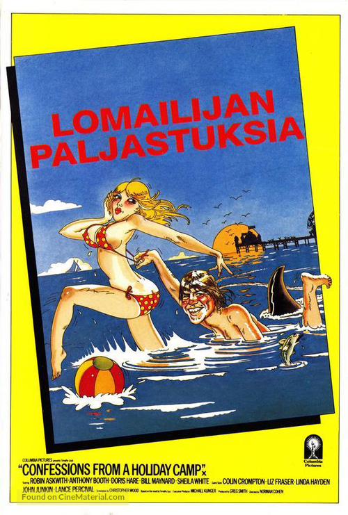 Confessions from a Holiday Camp - Finnish VHS movie cover