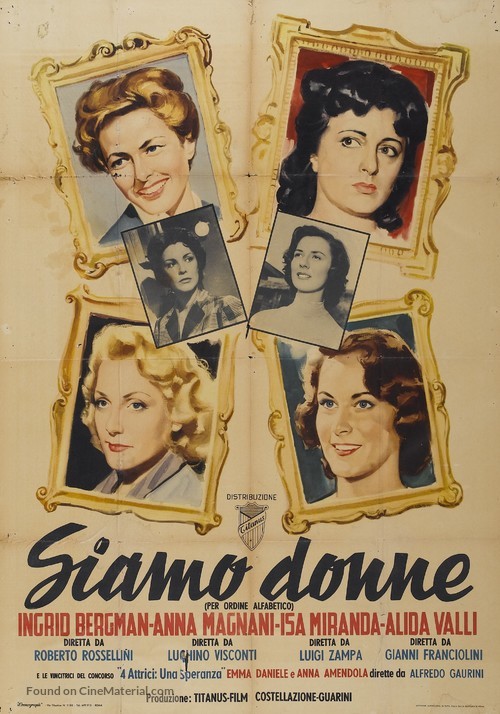 Siamo donne - Italian Movie Poster