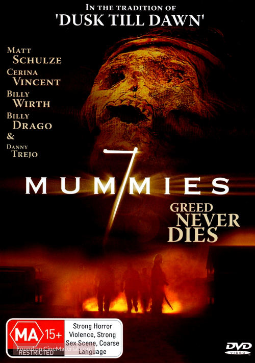 Seven Mummies - Australian DVD movie cover