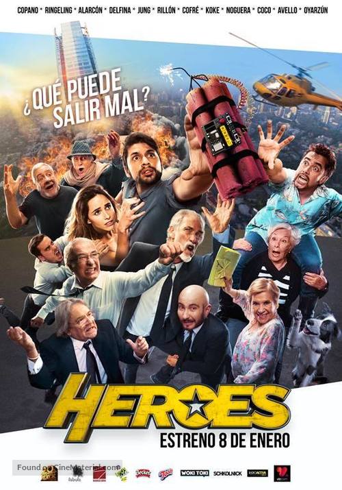 H&eacute;roes, el asilo contra la opresi&oacute;n - Chilean Movie Poster