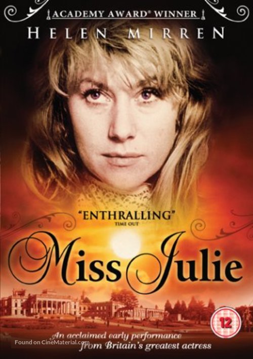 Miss Julie - British DVD movie cover