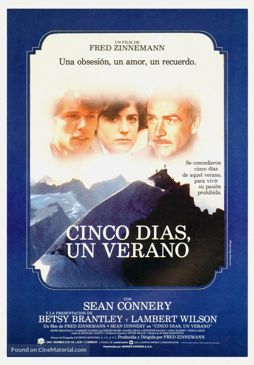 Five Days One Summer - Spanish Movie Poster