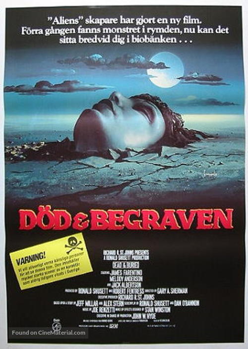 Dead &amp; Buried - Swedish Movie Poster