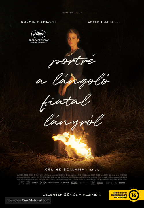 Portrait de la jeune fille en feu - Hungarian Movie Poster