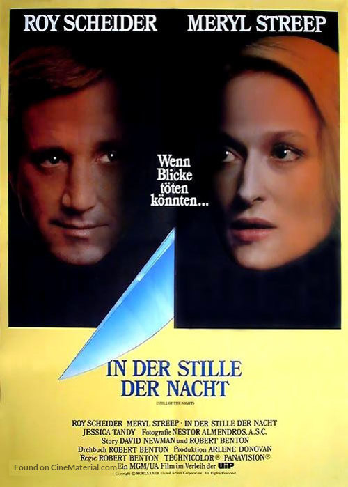 Still of the Night - German Movie Poster