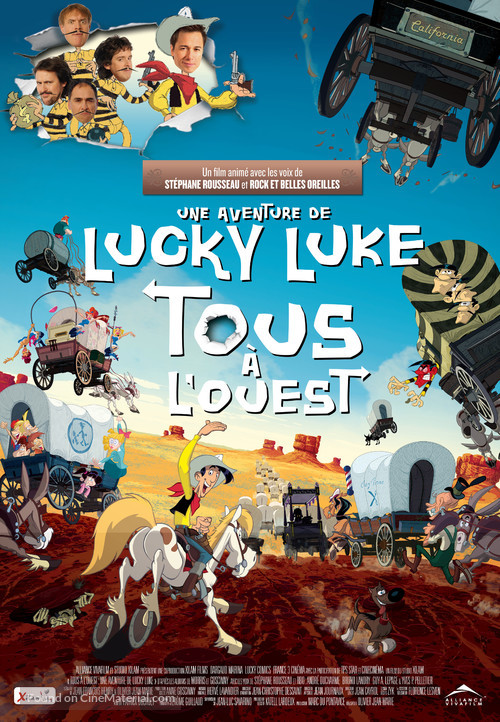 Tous &agrave; l&#039;Ouest: Une nouvelle aventure de Lucky Luke - Canadian Movie Poster