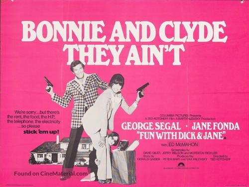 Fun with Dick and Jane - British Movie Poster